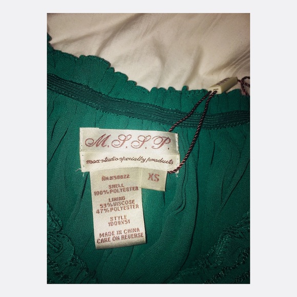 MSSP Kelly Green Flowy Dresss - Picture 6 of 6